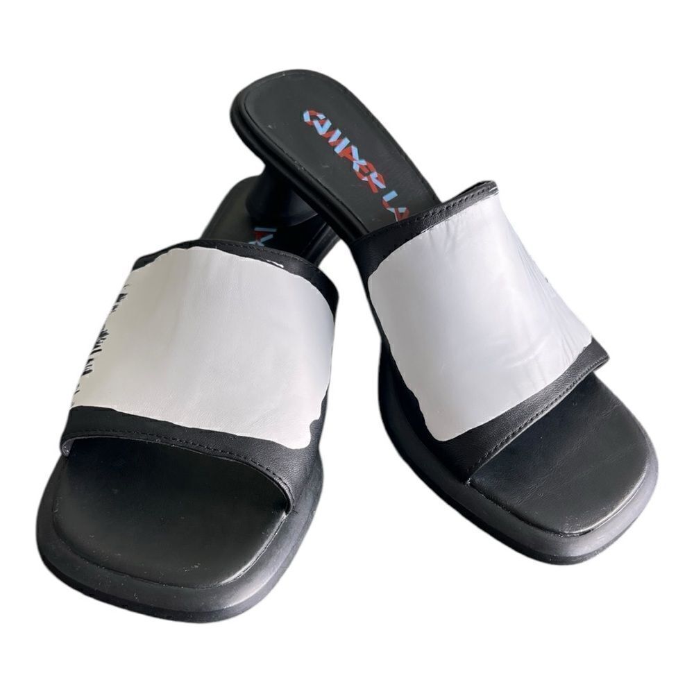 CAMPERLAB Black Dina Leather Sandals Size 37